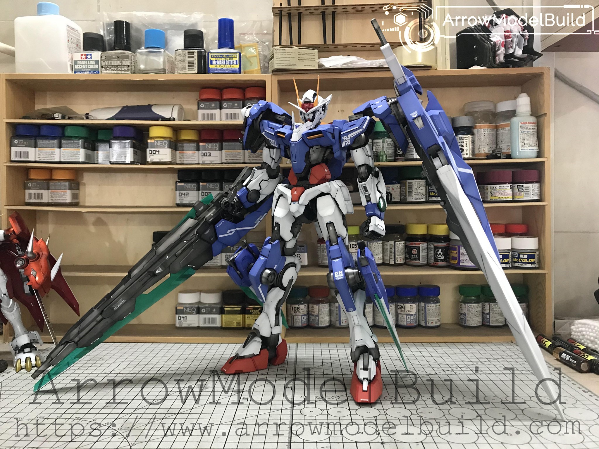 Picture of AeroModelBuild 00 Gundam Seven Sword Built & Painted PG 1/60 Model Kit