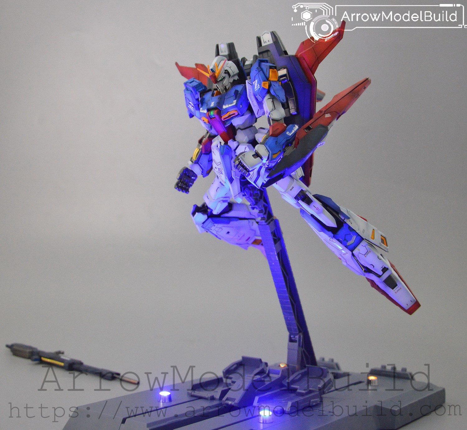 Picture of AeroModelBuild Z Gundam (Resin Kit) LED Set Built & Painted MG 1/100 Model Kit