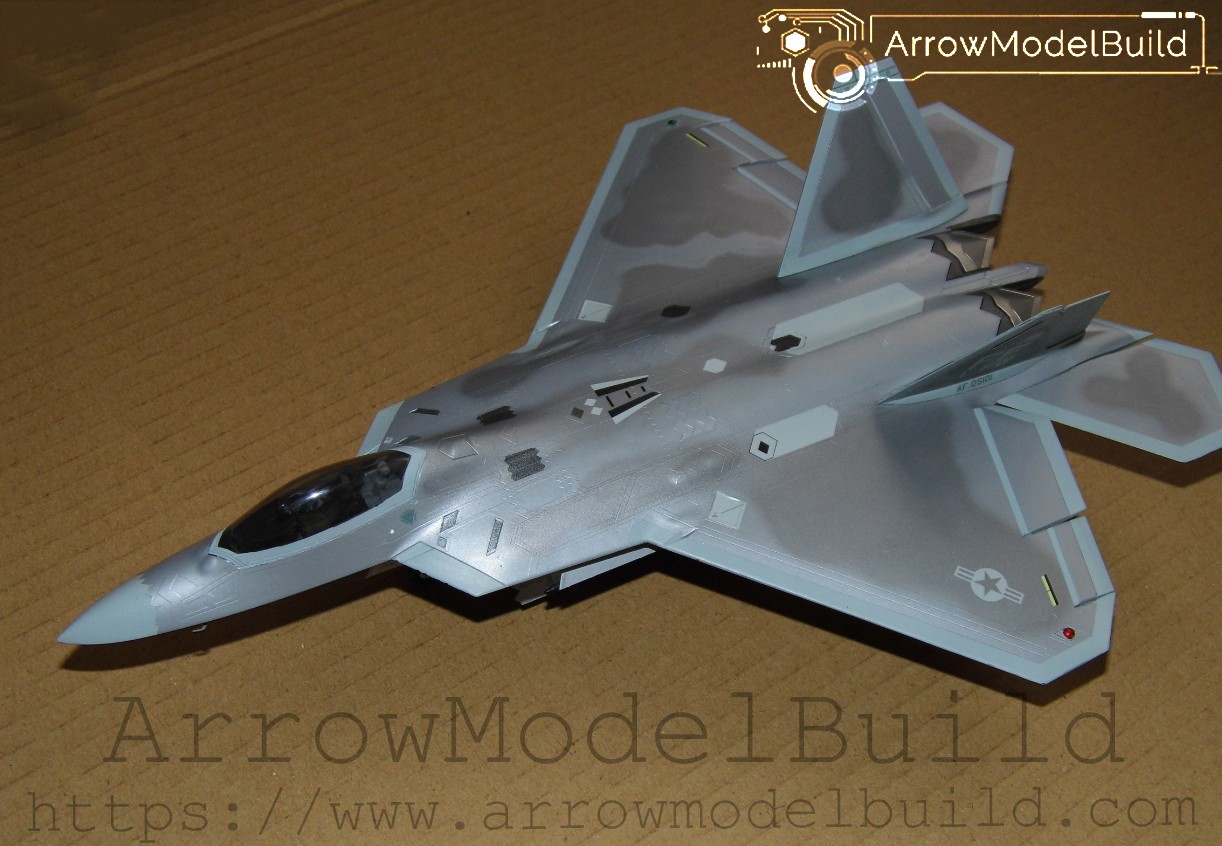 Picture of AeroModelBuild F22 Raptor Fighter Built & Painted 1/72 Model Kit