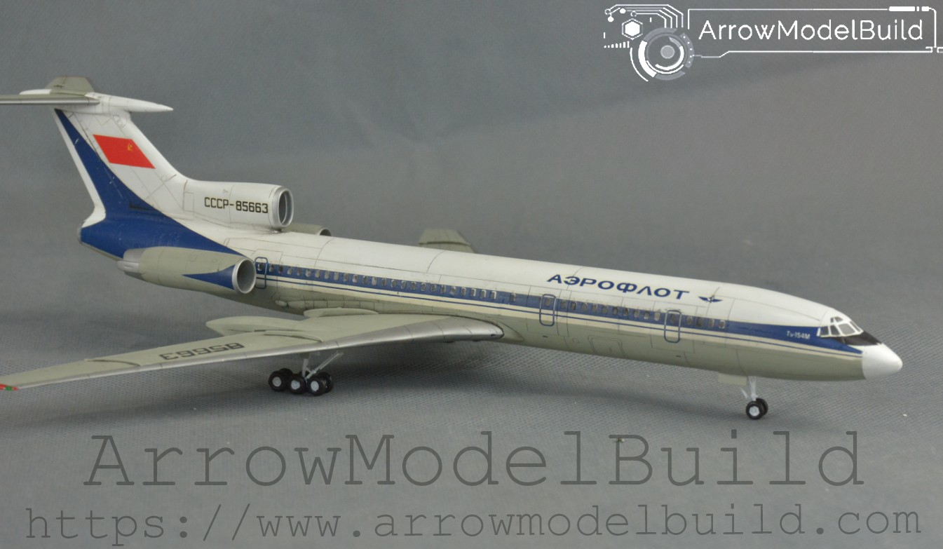 Picture of AeroModelBuild 154m tu-154m Airliner Built & Painted 1/144 Model Kit