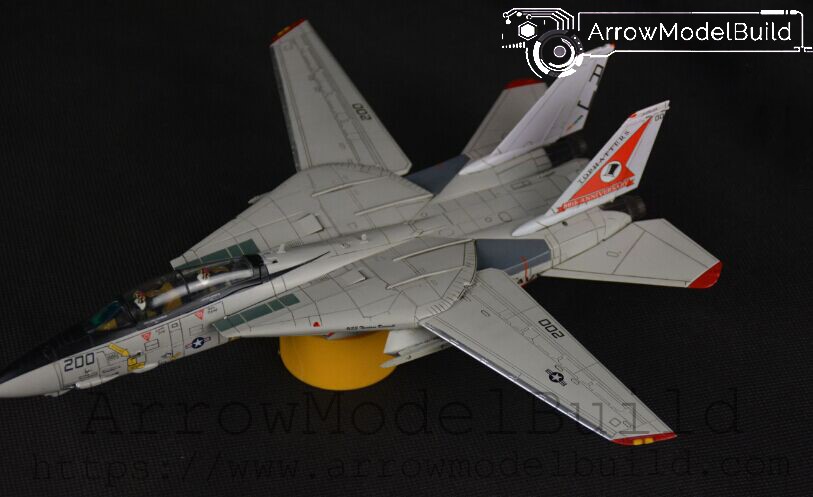 Picture of AeroModelBuild F-14 VF-14 Top Hat Squadron White Built & Painted 1/72 Model Kit