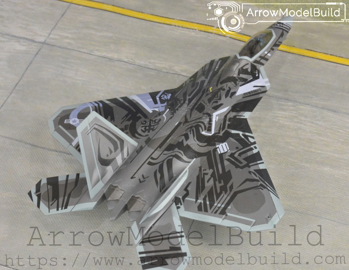 Picture of AeroModelBuild F22 Fighter Starscream Transformers Built & Painted 1/72 Model Kit