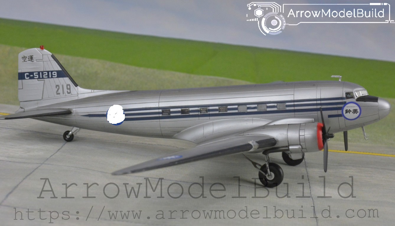 Picture of AeroModelBuild C-47 Meiling Transport Aircraft Built & Painted 1/72 Model Kit