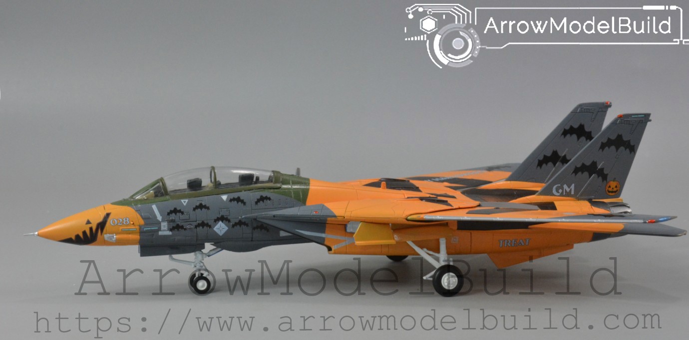 Picture of AeroModelBuild F14 Halloween Pumpkin Ace Air Combat Built & Painted 1/72 Model Kit