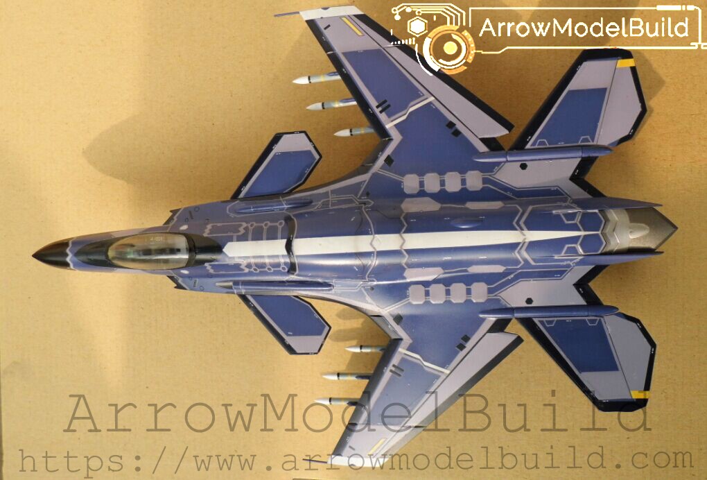 Picture of AeroModelBuild Ace Air Combat Seismoelectric Fighter Built & Painted 1/48 Model Kit