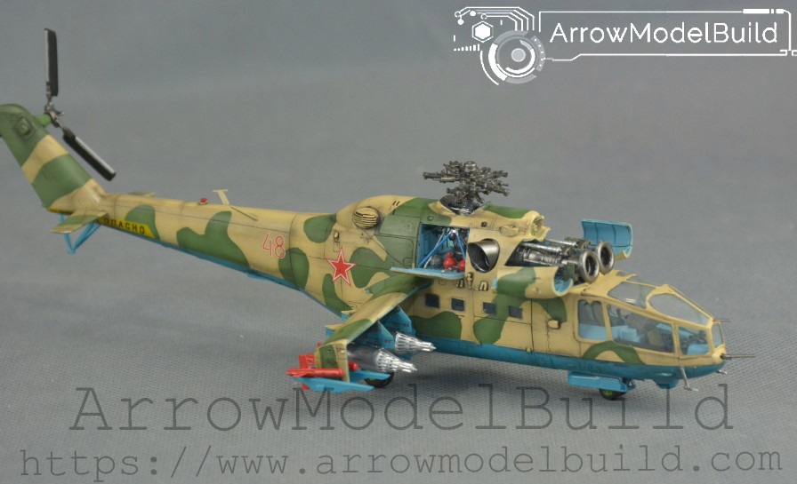 Picture of AeroModelBuild Mi-24a Doe Gunship Built & Painted 1/72 Model Kit