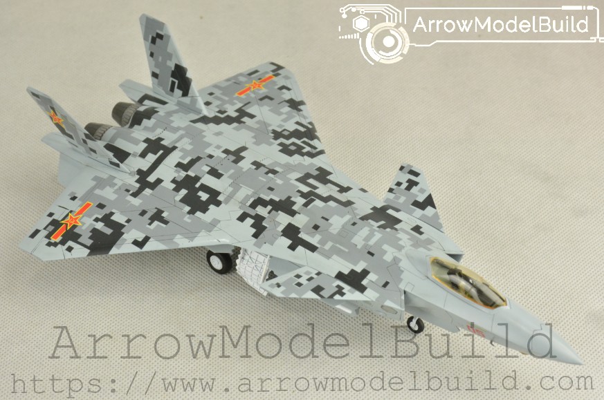 Picture of AeroModelBuild J-20 Digital Camouflage Raptor Fighter Built & Painted 1/72 Model Kit