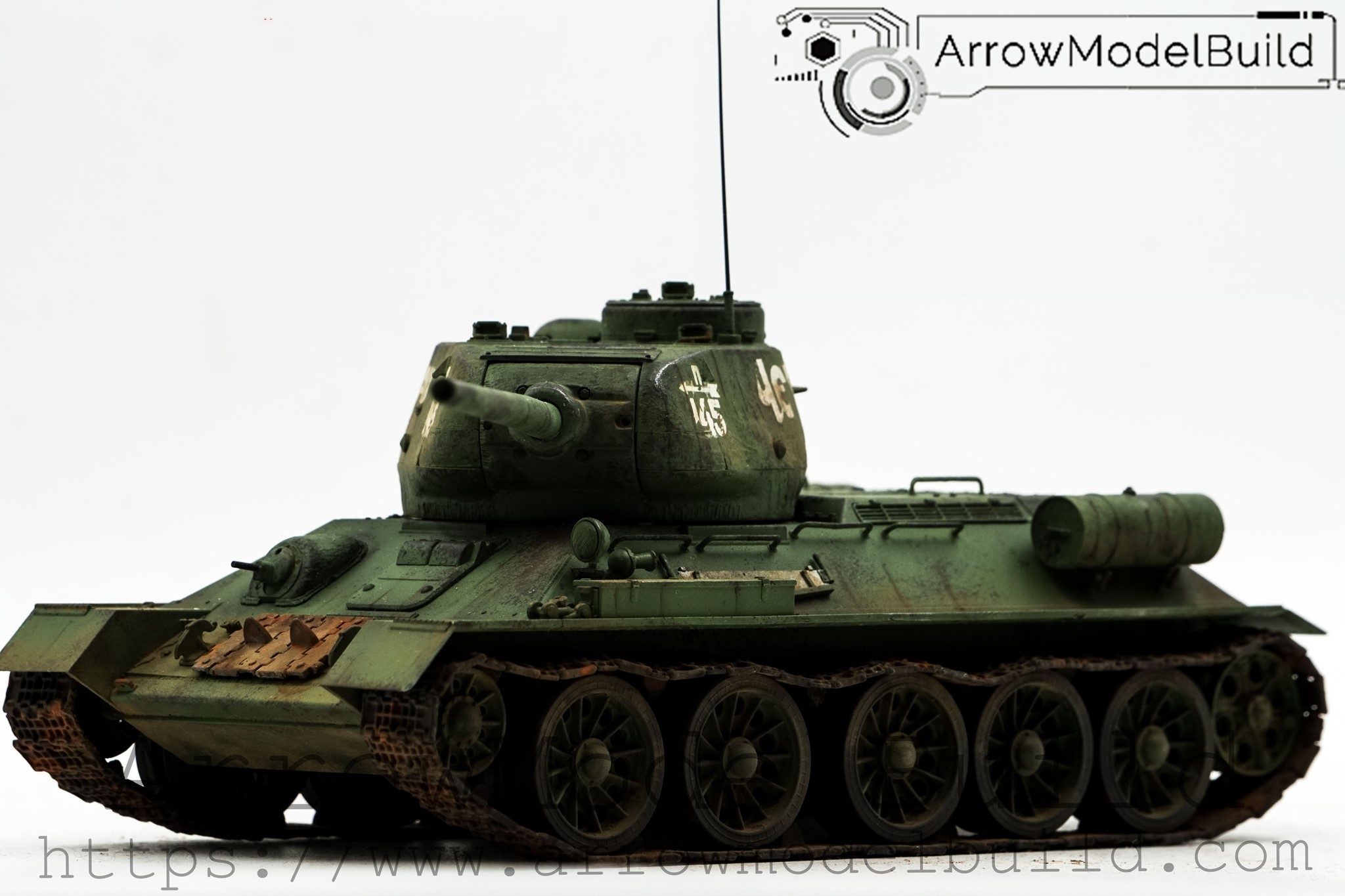 Picture of AeroModelBuild Veyron Su T34 85 Tank 6066 Built & Painted 1/35 Model Kit