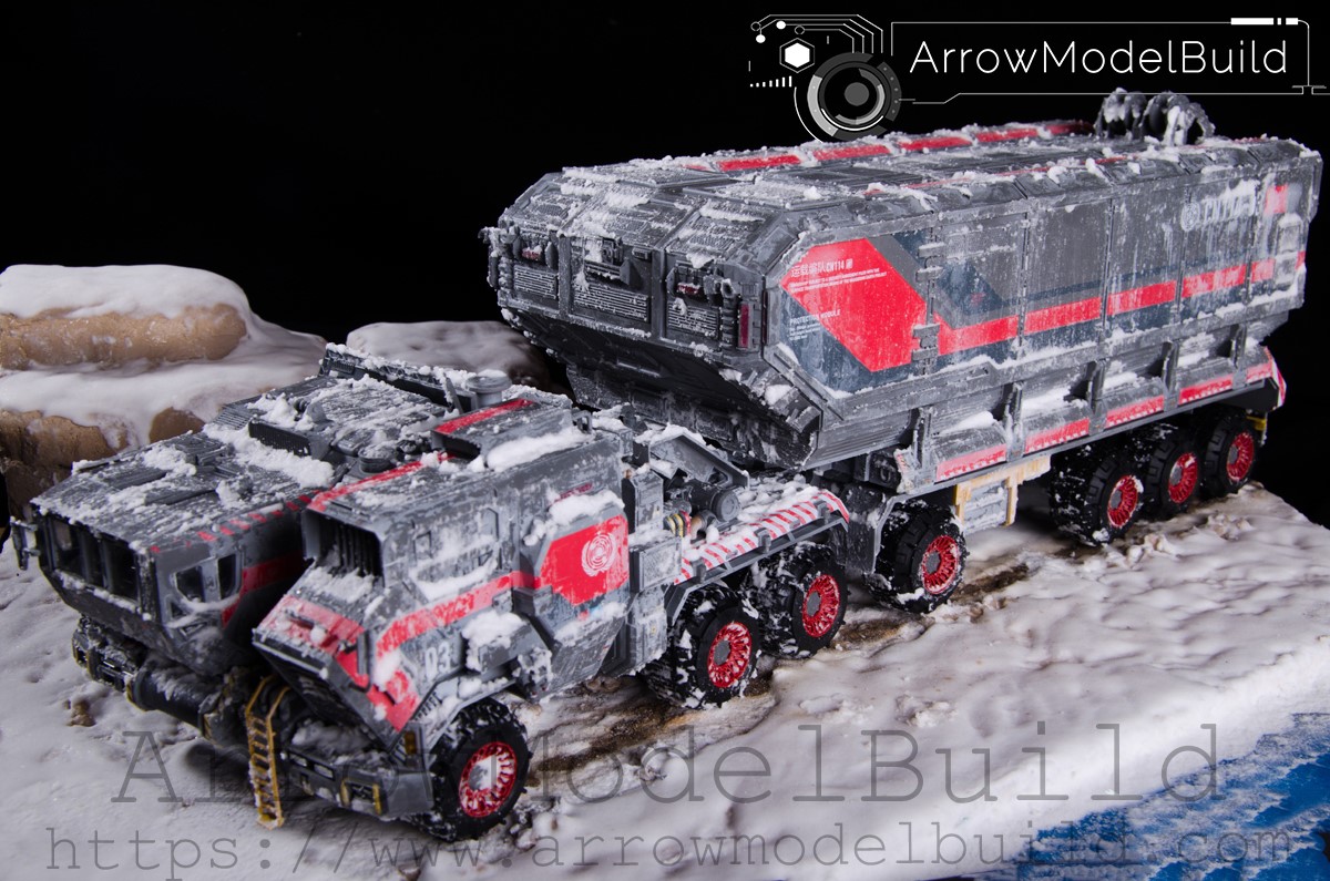 Picture of AeroModelBuild Wandering Earth CN114-03 Box Transporter Built & Painted 1/100 Model Kit