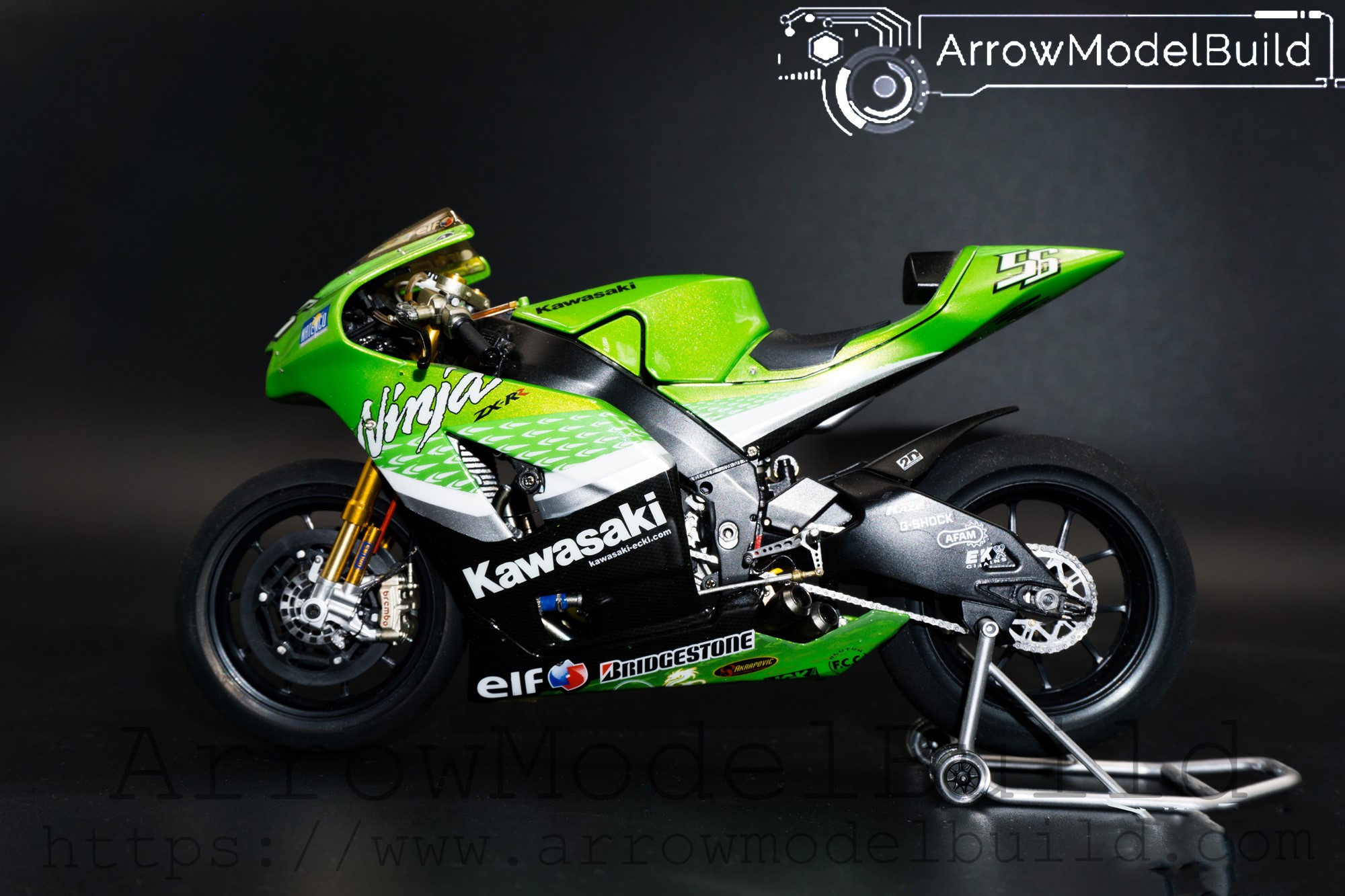 Picture of AeroModelBuild Tamiya Kawasaki Ninja ZX-RR Built & Painted 1/12 Model Kit