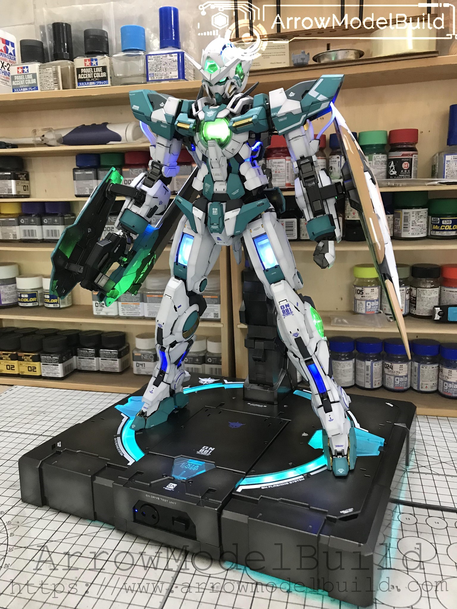 Picture of AeroModelBuild Gundam Exia Built & Painted PG 1/60 Model Kit
