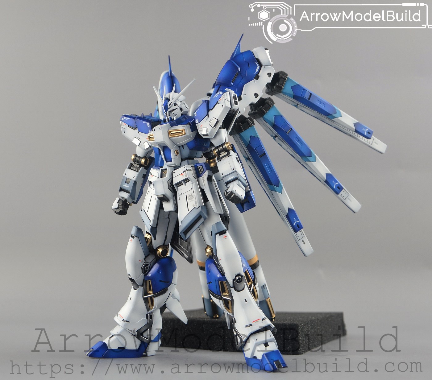 Picture of AeroModelBuild Hi-Nu Gundam Built & Painted RG 1/144 Model Kit