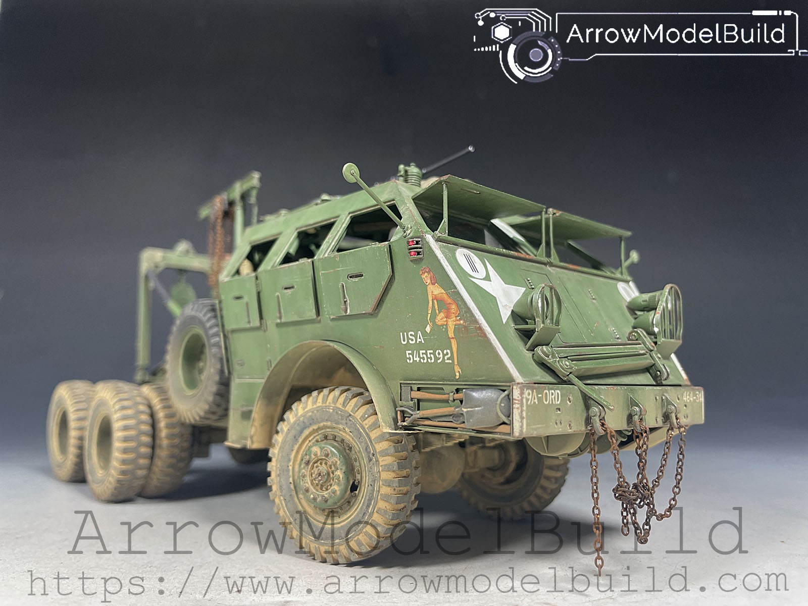 Picture of AeroModelBuild 40-ton Dragon Tank Transporter Built & Painted 1/35 Model Kit