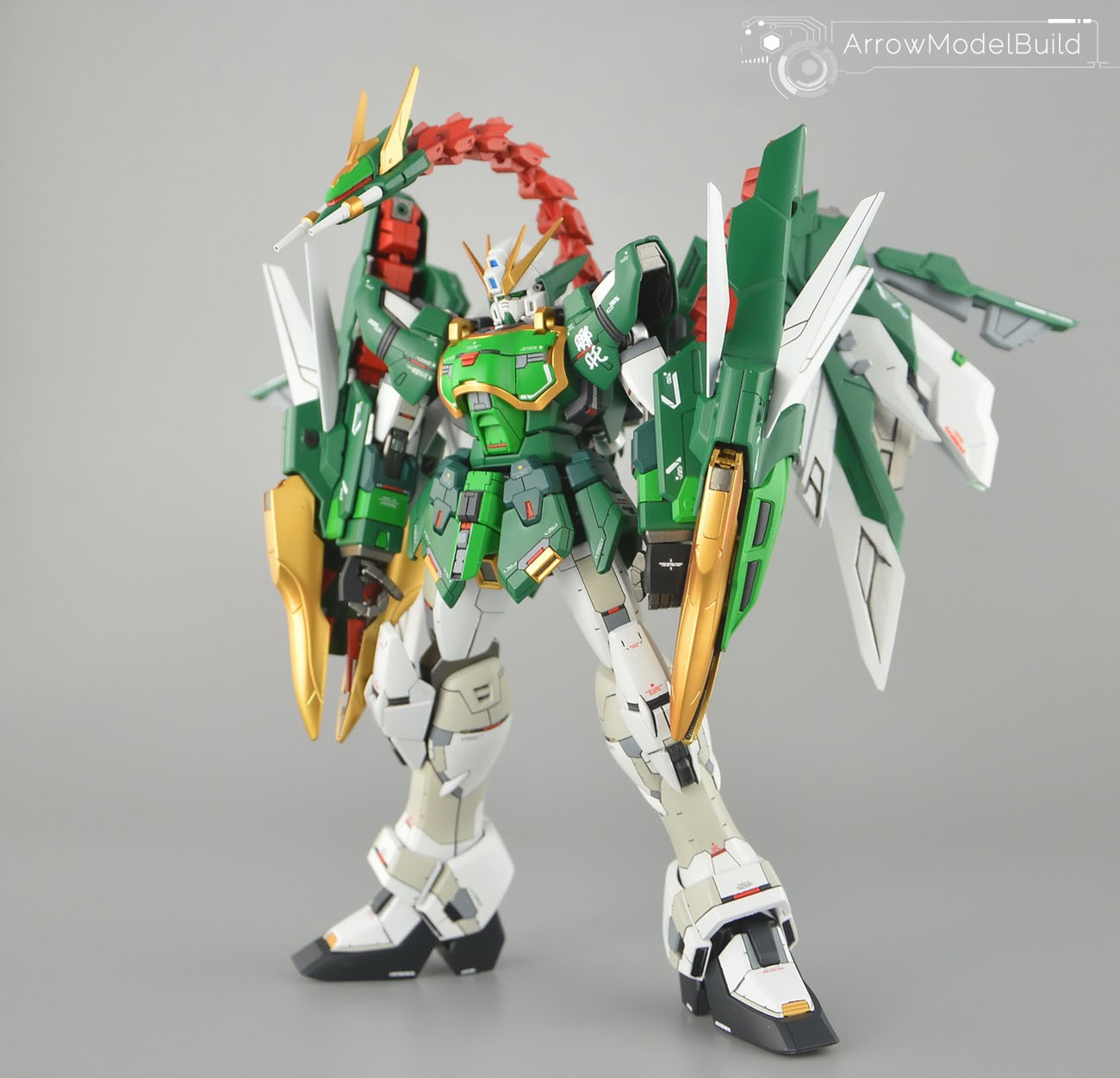 Picture of AeroModelBuild Nataku Altron Gundam EW with booster Resin Kit Built & Painted 1/100 Model Kit