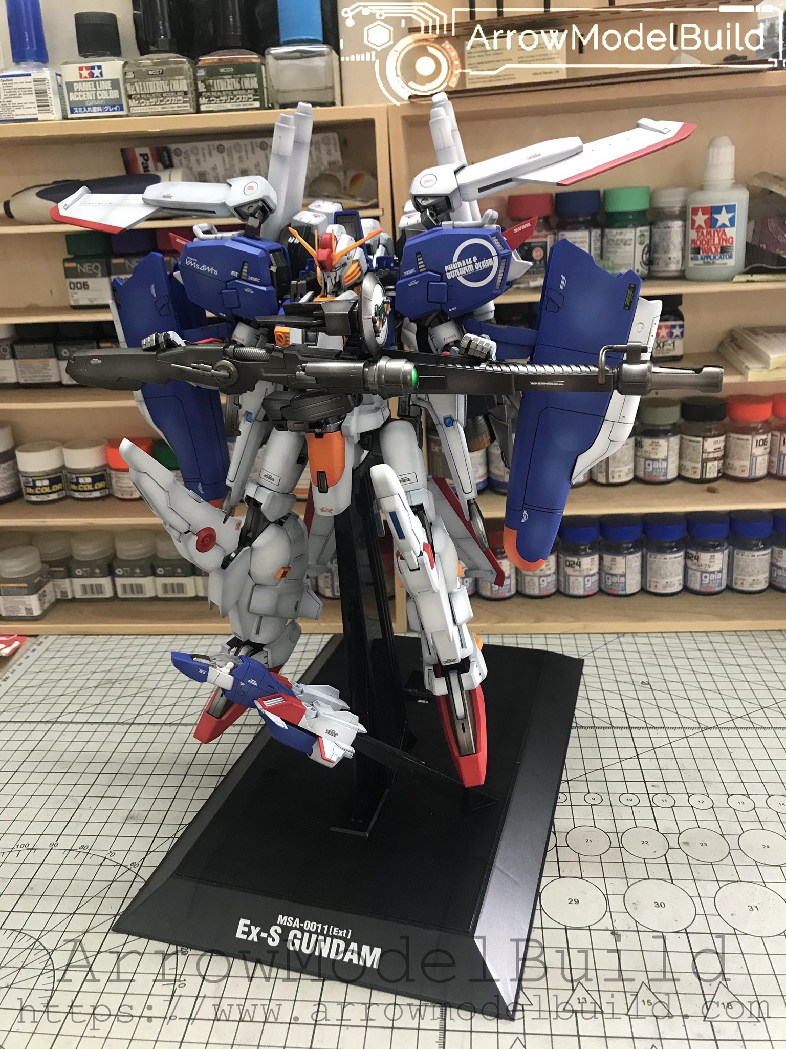 Picture of AeroModelBuild EX-S Ver 1.0 Gundam Built & Painted MG 1/100 Model Kit