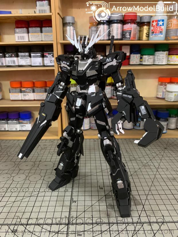 Picture of AeroModelBuild Gundam Unicorn (Custom Black) Built & Painted MG 1/00 Model Kit