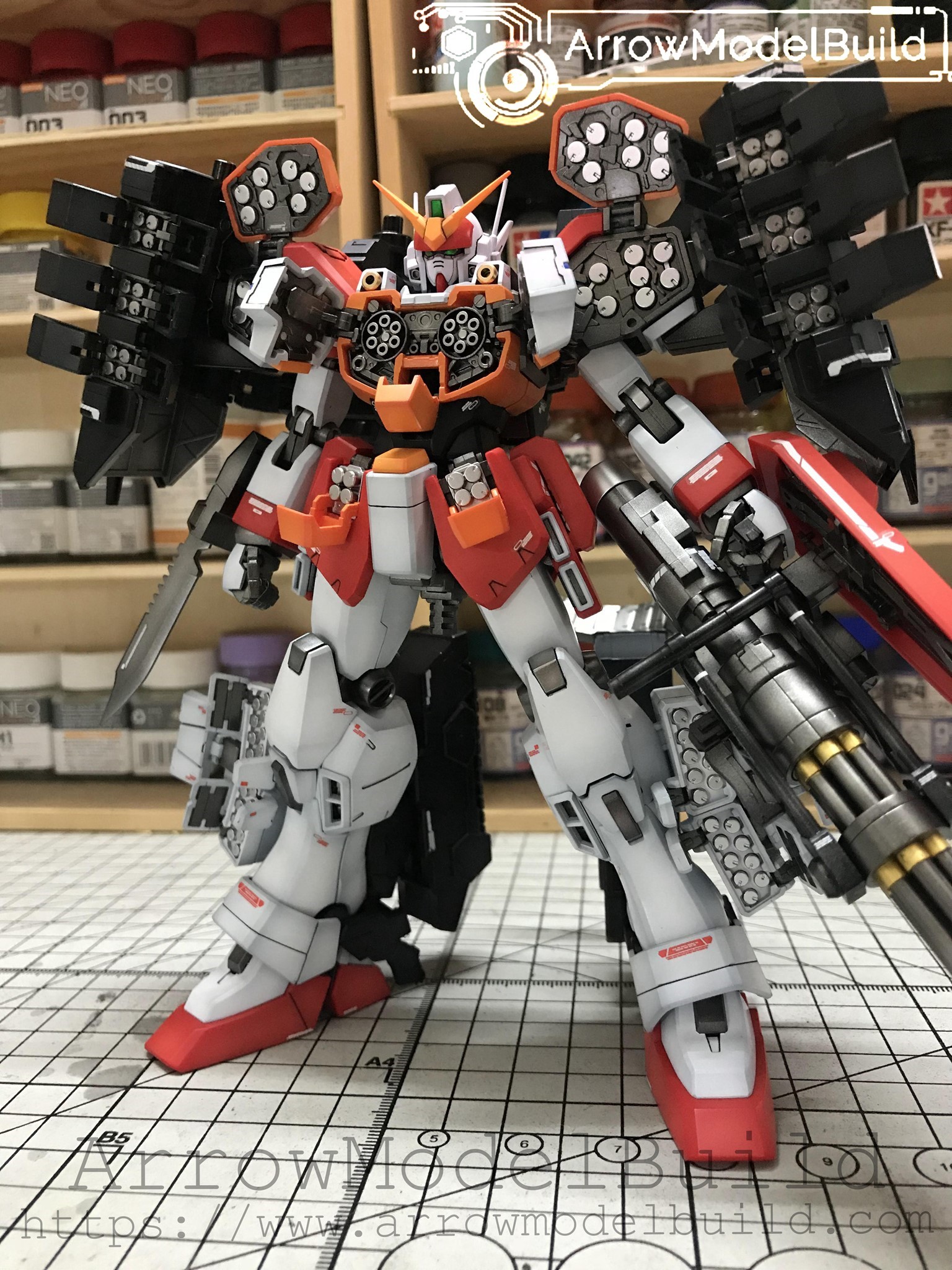 Picture of AeroModelBuild Heavyarms Gundam EW (IGEL Unit) Built & Painted MG 1/100 Model Kit