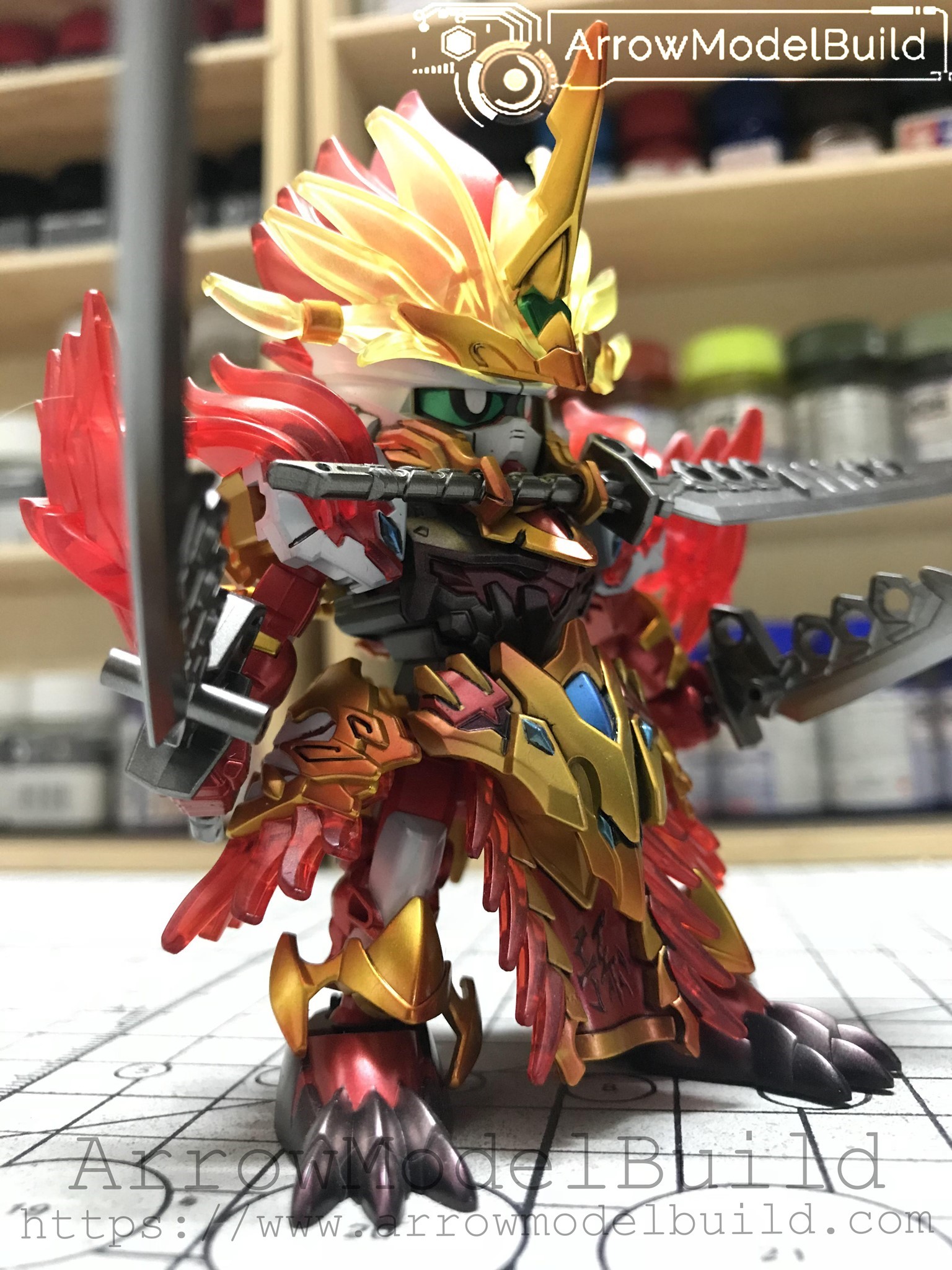 Picture of AeroModelBuild Sun Quan Gundam Astray Built & Painted SD Model Kit