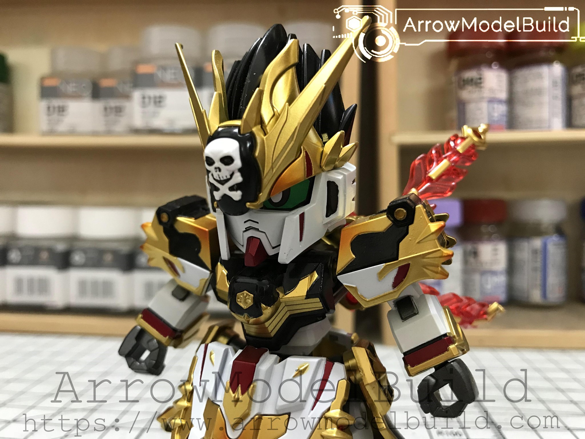 Picture of AeroModelBuild Gan Ning Crossbone Gundam Built & Painted SD Model Kit