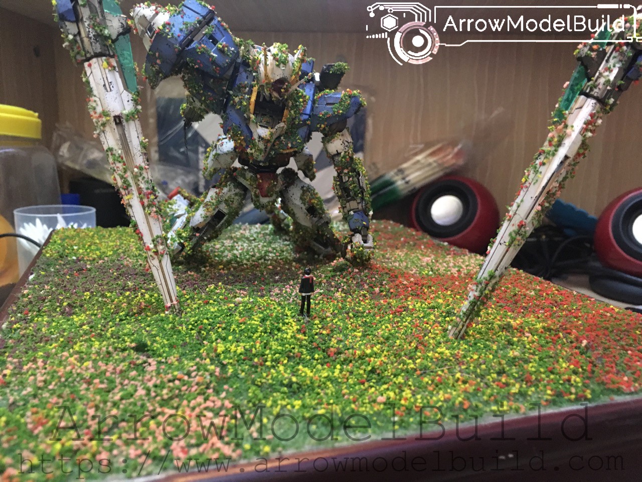 Picture of AeroModelBuild Gundam 00 Ending Battle Scene Built & Painted MG 1/100 Model Kit