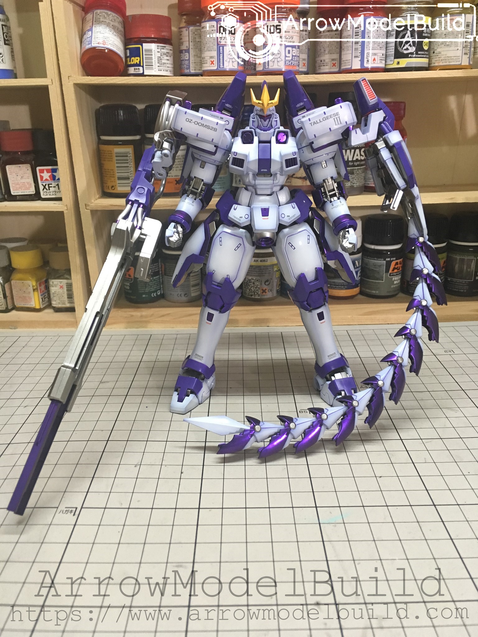 Picture of AeroModelBuild Tallgeese (Custom Purple) Built & Painted MG 1/100 Model Kit
