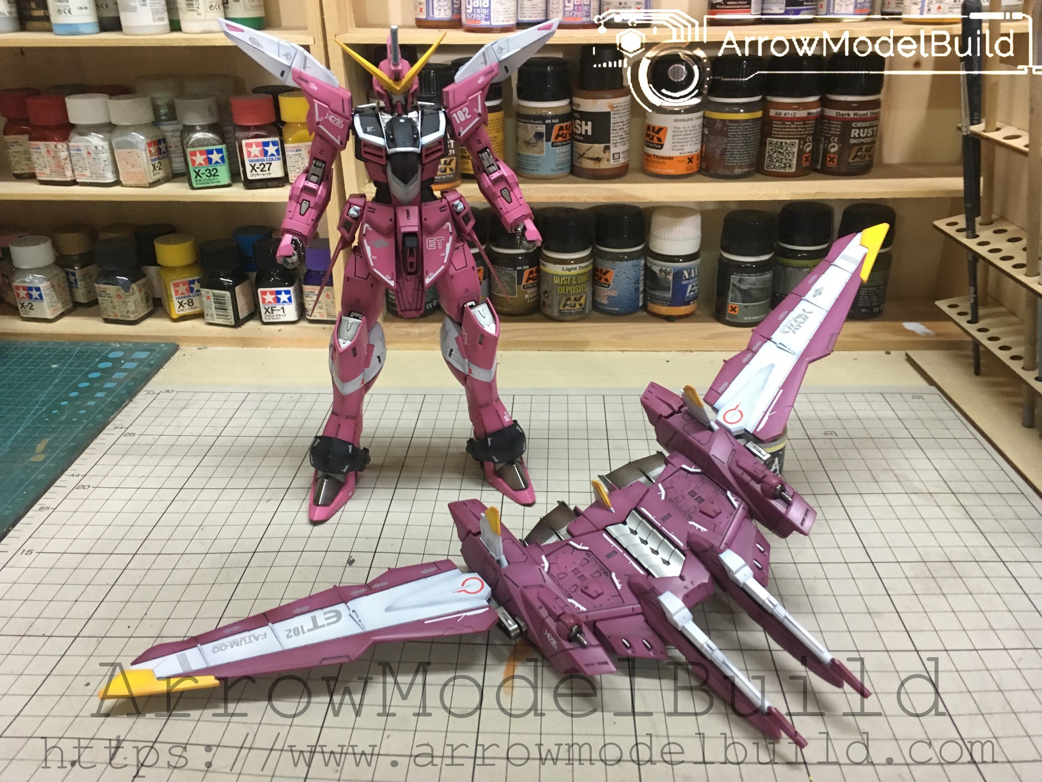 Picture of AeroModelBuild Justice Gundam Built & Painted MG 1/100 Model Kit