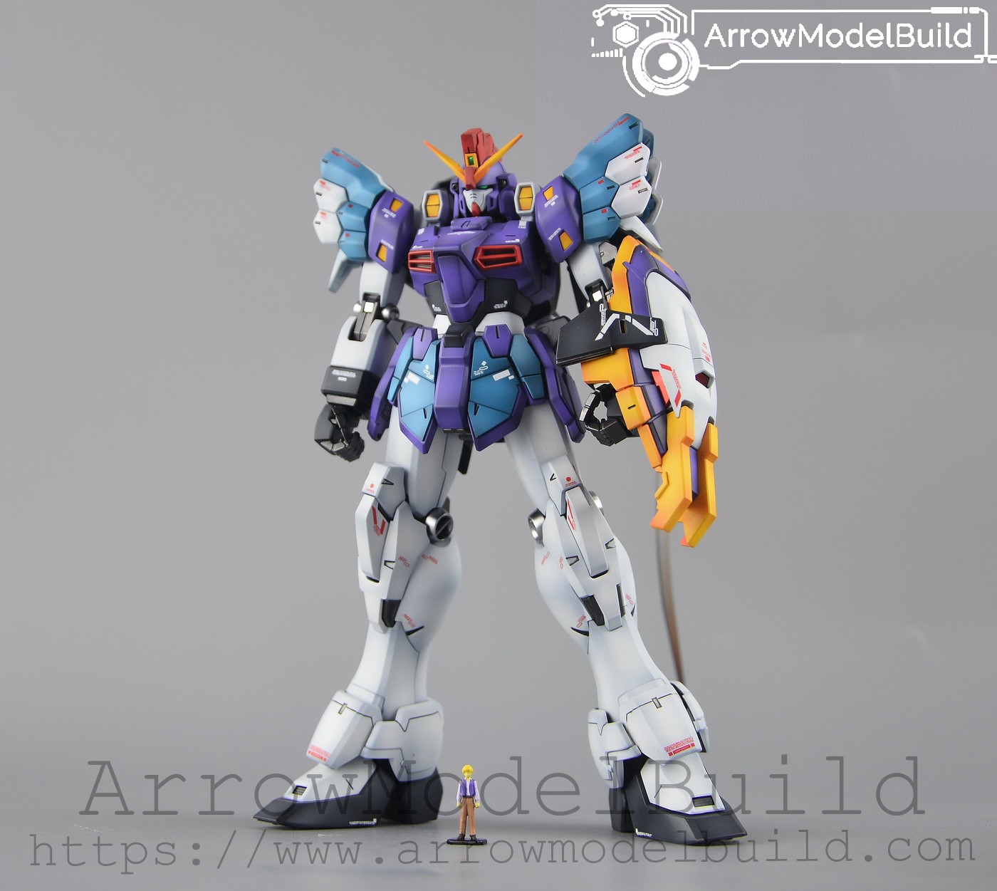 Picture of AeroModelBuild Sandrock Gundam EW Custom with Armadillo 1.0 Built & Painted MG 1/100 Model Kit