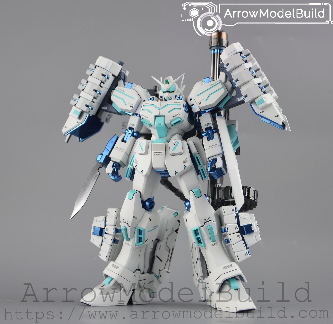 Picture of AeroModelBuild Heavyarms Gundam EW (IGEL Unit) (Custom White) Built & Painted MG 1/100 Model Kit