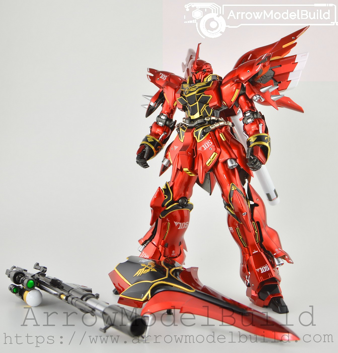 Picture of AeroModelBuild Sinanju Gundam Built & Painted MG 1/100 Model Kit