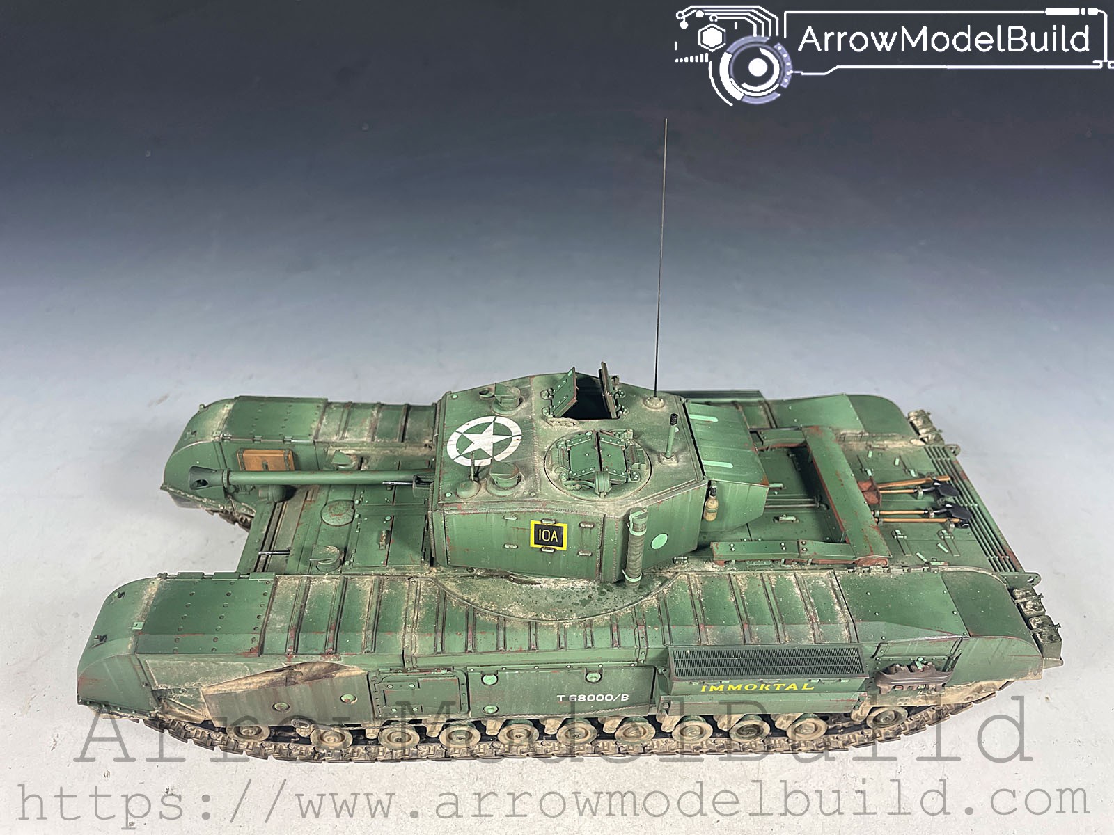 Picture of AeroModelBuild Churchill Heavy Tank Built & Painted 1/35 Model Kit