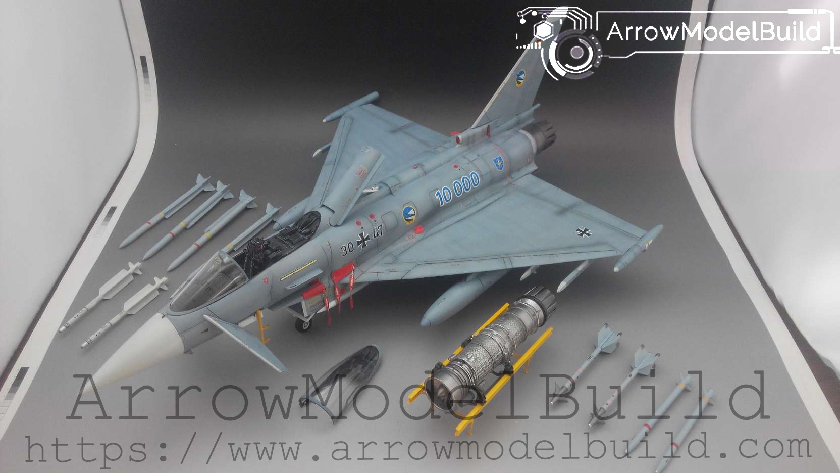 Picture of AeroModelBuild EF-2000 Typhoon Fighter Built & Painted 1/72 Model Kit