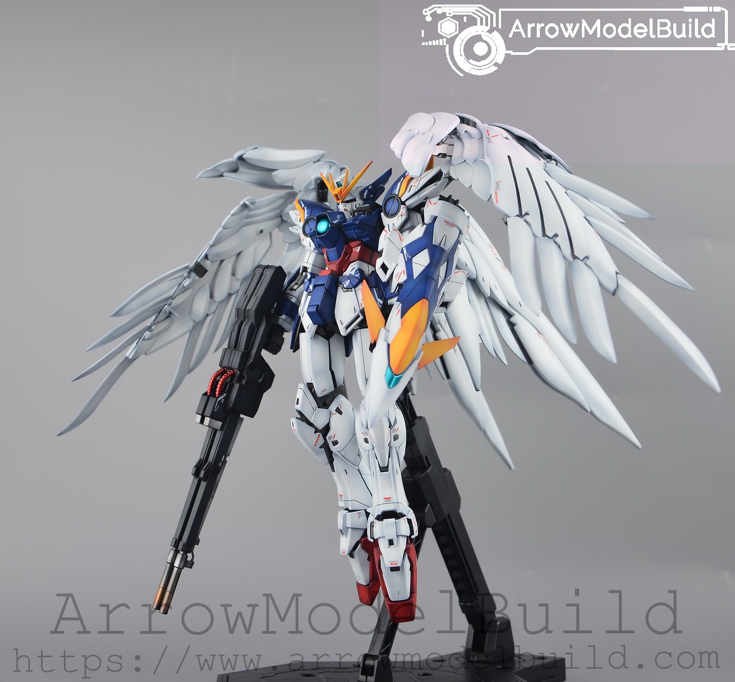 Picture of AeroModelBuild Wing Gundam Zero EW ver Ka (Advanced Paint - Deep Blue) Built & Painted MG 1/100 Model Kit
