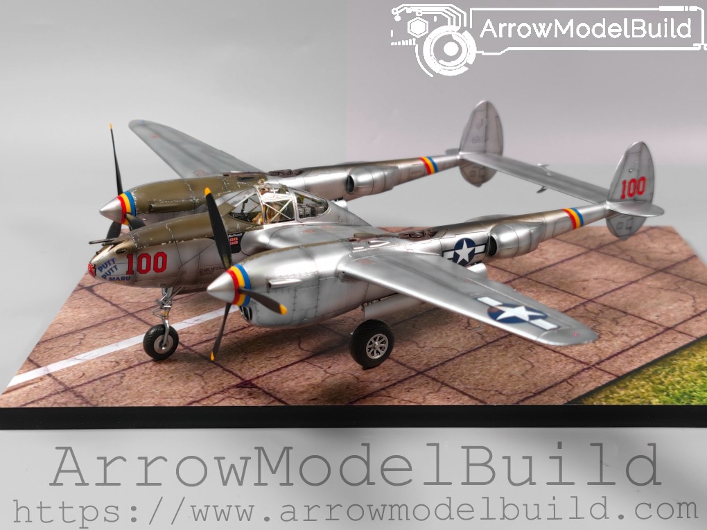 Picture of AeroModelBuild Lockheed P-38J Lightning Built & Painted 1/48 Model Kit