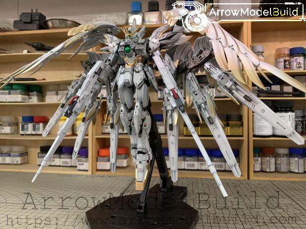 Picture of AeroModelBuild Wing Gundam Snow White Prelude Built & Painted MG 1/100 Model Kit