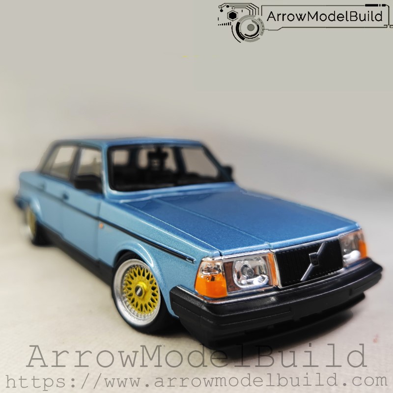 Picture of AeroModelBuild Volvo 240GL (Viking Blue) Low Profile Modified Version Built & Painted 1/24 Model Kit
