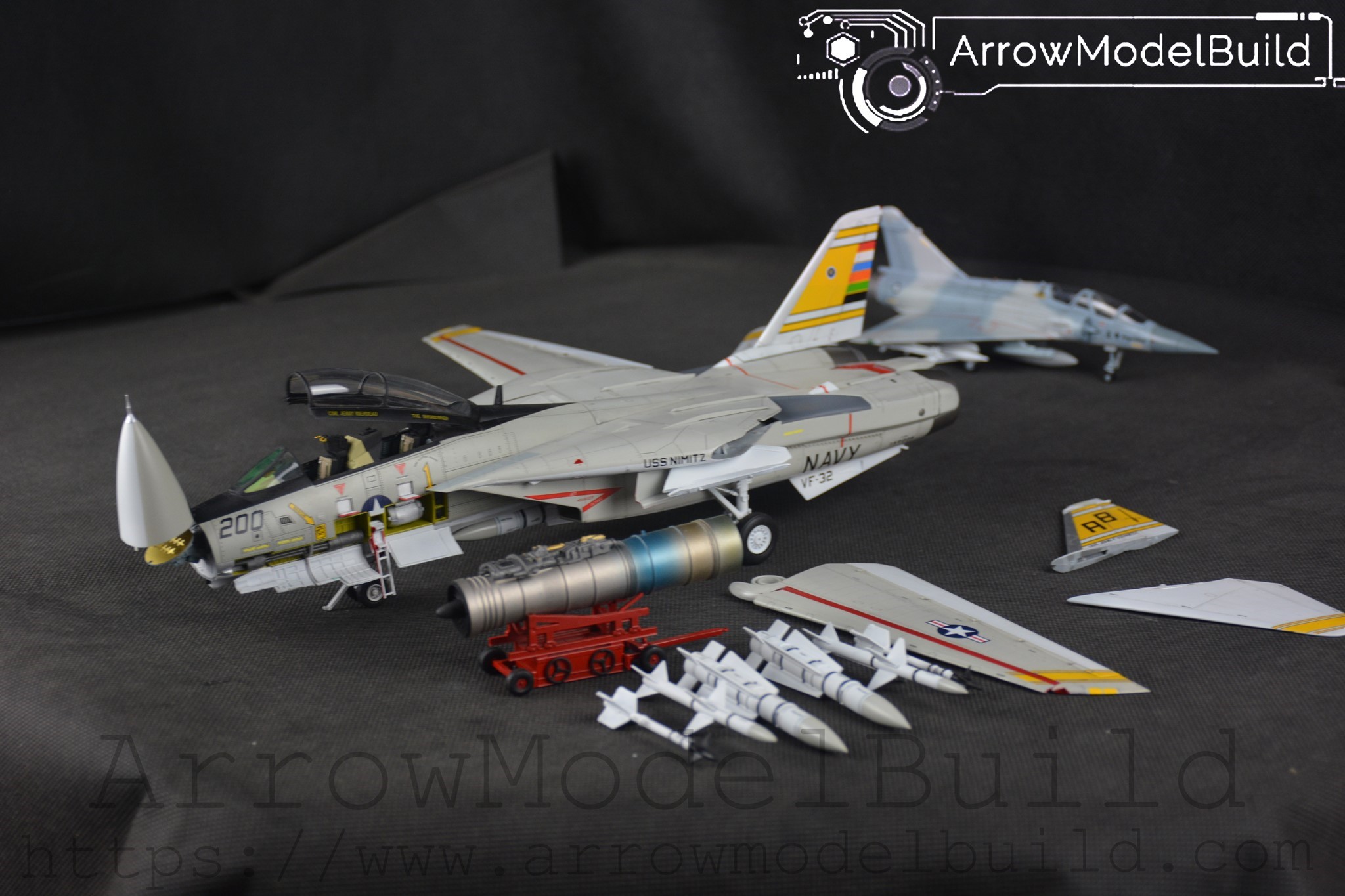 Picture of AeroModelBuild F-14 VF-2 Bounty Hunters Built & Painted 1/72 Model Kit