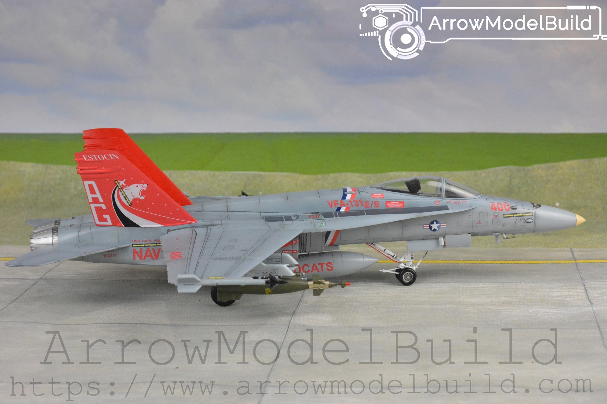 Picture of AeroModelBuild F-18C F/A-18C Hornet VFA-13 Built & Painted 1/72 Model Kit