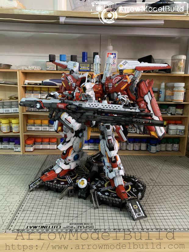 Picture of AeroModelBuild MASX-0033 EX-S Gundam (Custom Red) Built & Painted PG 1/60 Model Kit
