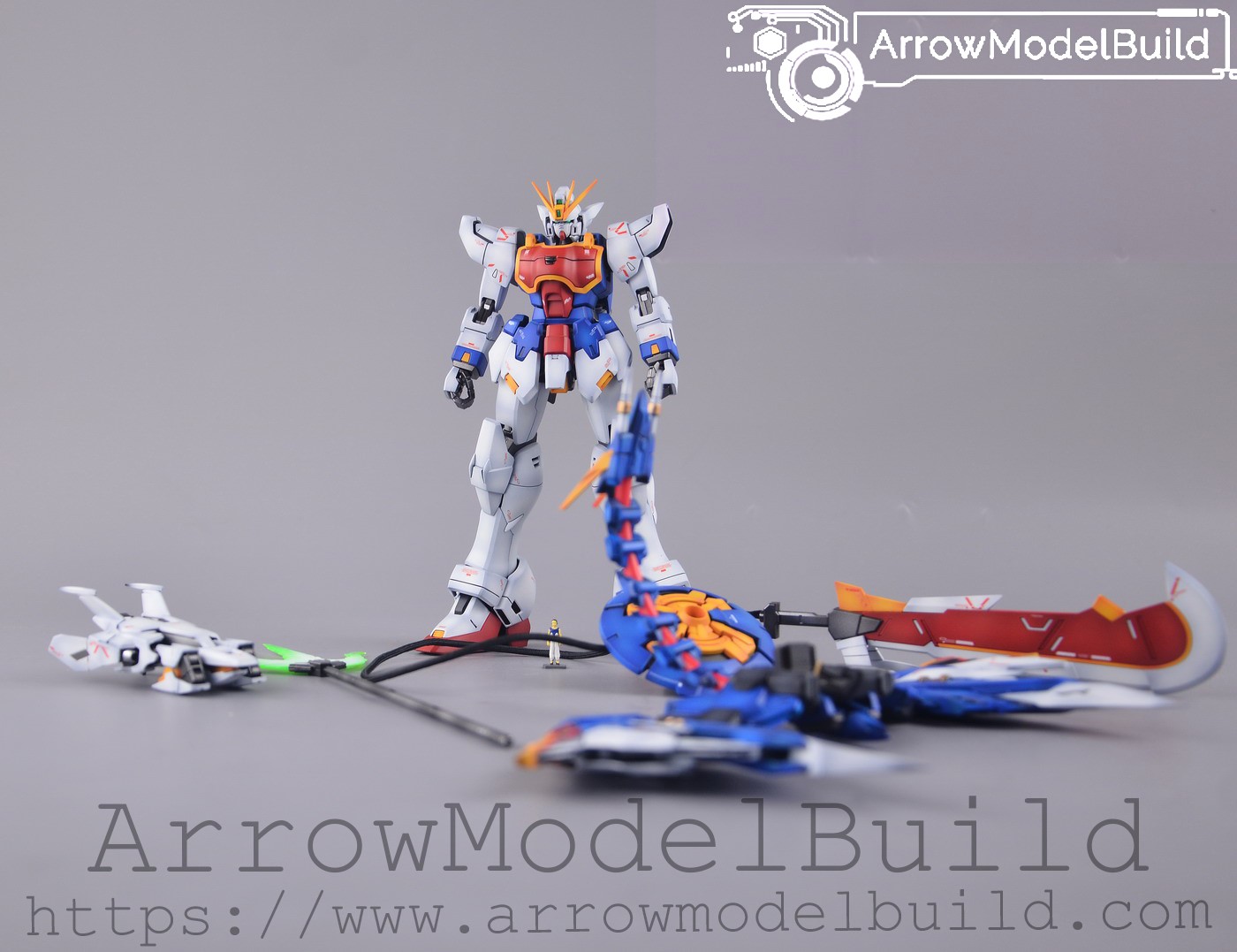 Picture of AeroModelBuild Shenlong Gundam EW with Booster Resin Kit Built & Painted MG 1/100 Model Kit