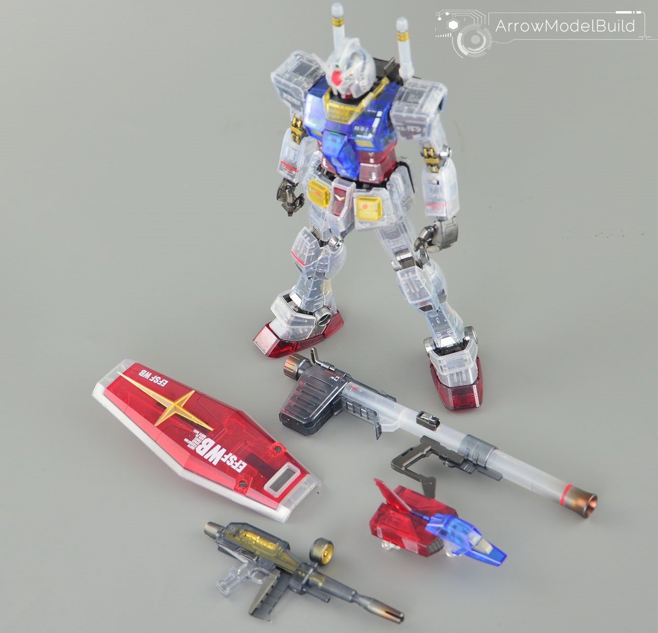 Picture of AeroModelBuild Gundam (Transpancy) Built & Painted MG 1/100 Model Kit