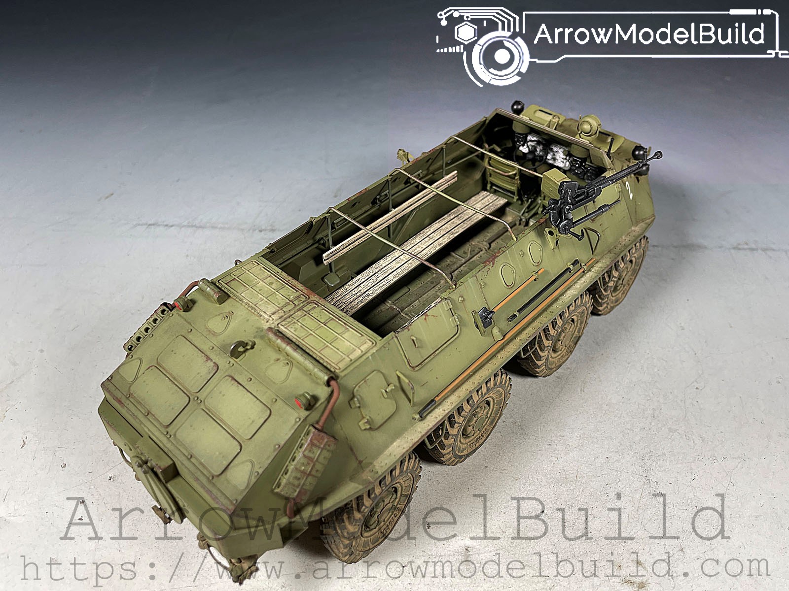 Picture of AeroModelBuild BTR-60P Military Vehicle Built & Painted 1/35 Model Kit