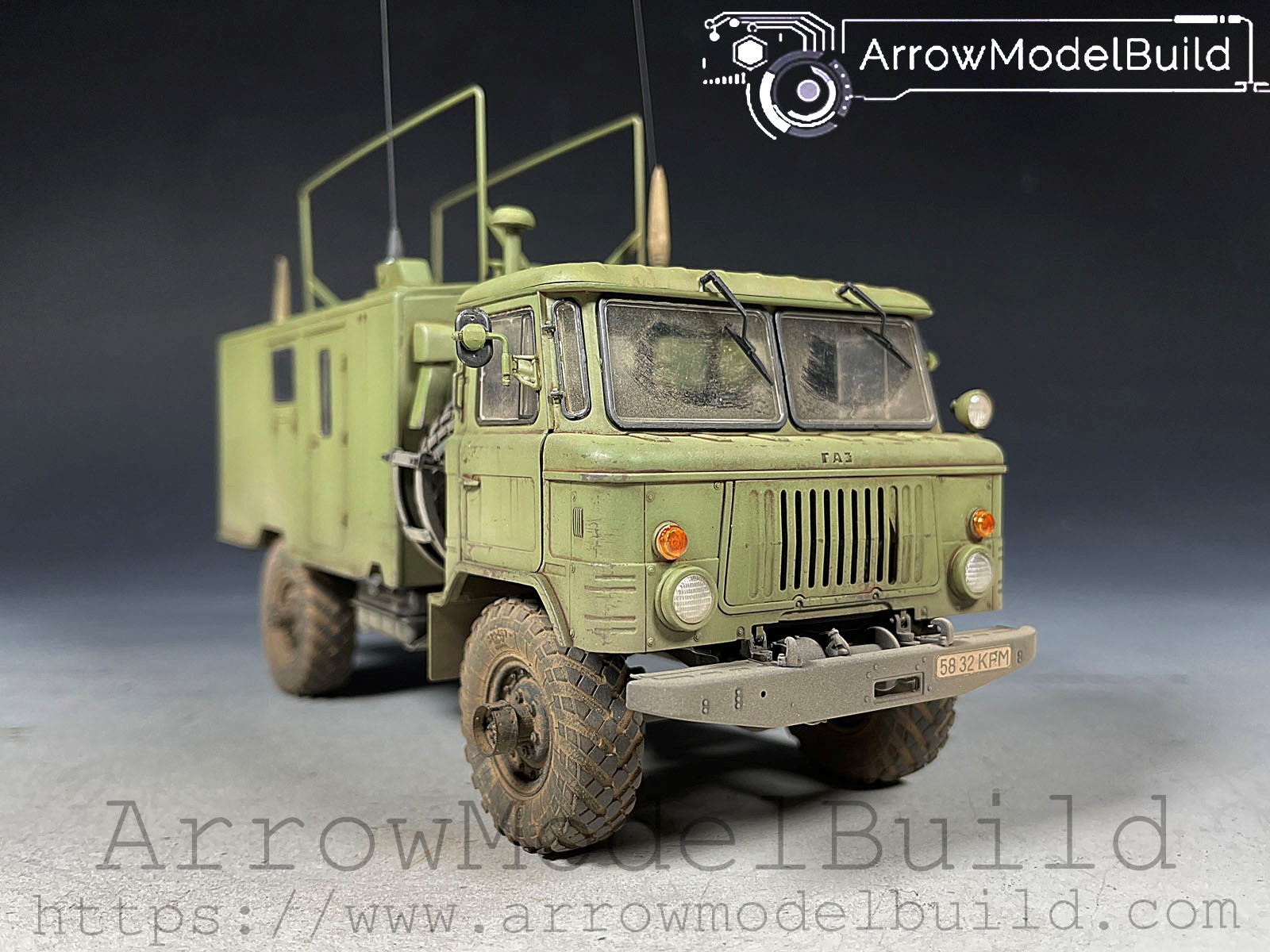 Picture of AeroModelBuild Gas Communication Vehicle Built & Painted 1/35 Model Kit